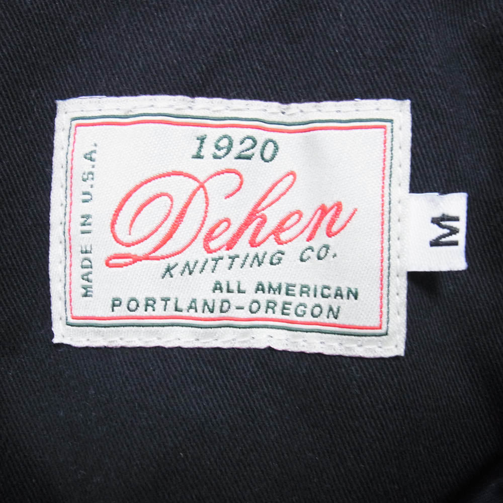 ディーエン USA製 ロゴ刺繍 コーチジャケット ダークネイビー系 M【中古】