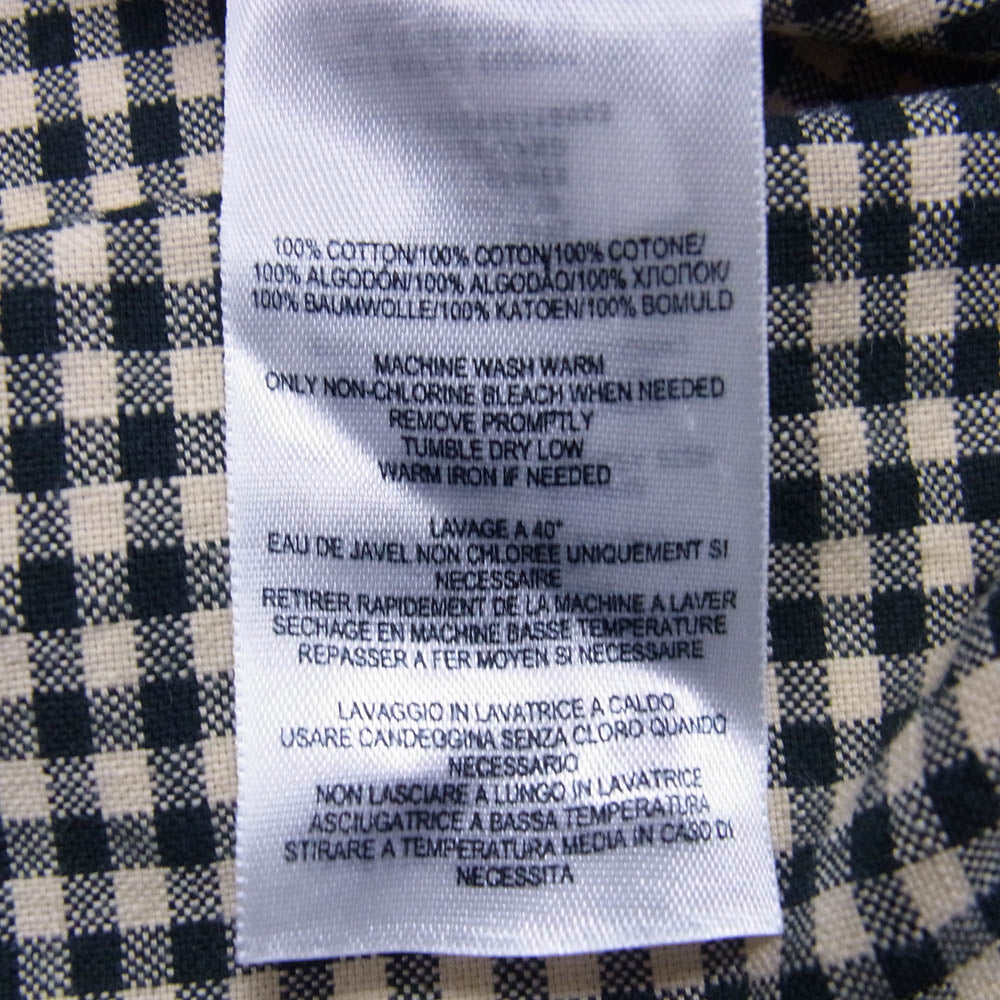 RRL ダブルアールエル ギンガムチェック 長袖 シャツ ブラック系 M【中古】