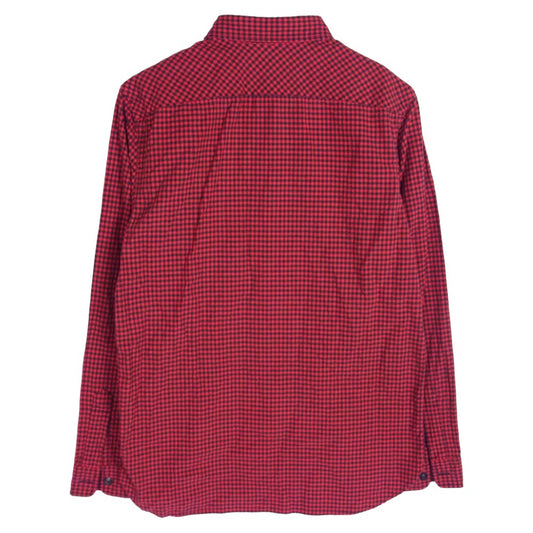 RRL ダブルアールエル ギンガムチェック 長袖 シャツ レッド レッド系 M【中古】