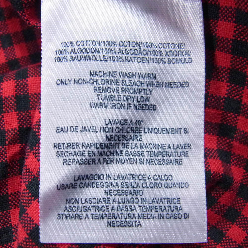 RRL ダブルアールエル ギンガムチェック 長袖 シャツ レッド レッド系 M【中古】