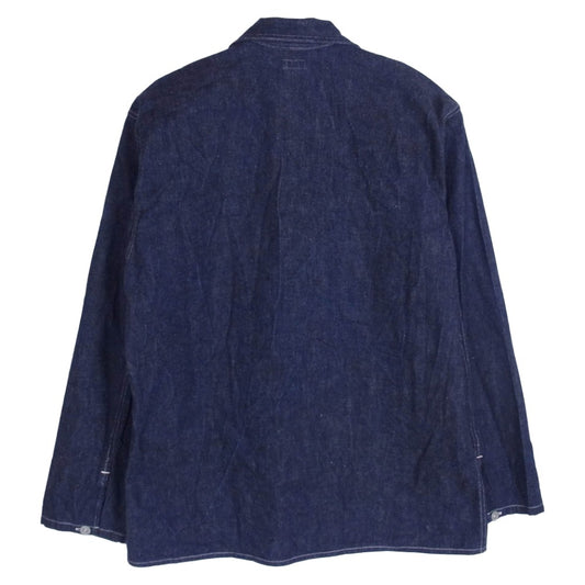 WAREHOUSE ウエアハウス DUCK DIGGER ダックディガー デニム プルオーバー シャツ ジャケット インディゴブルー系 40【中古】