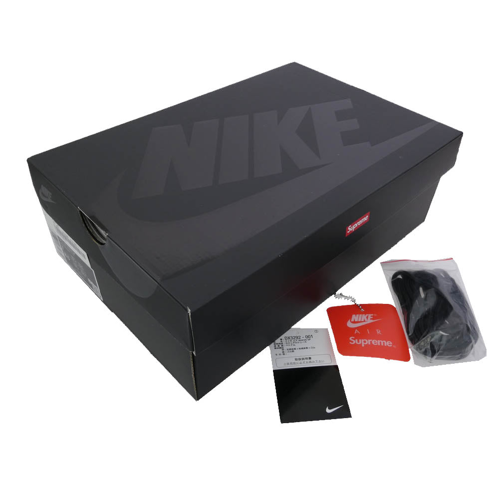 Supreme シュプリーム DX3292-001 × Nike Air Bakin Black/Multi ナイキ エアベイキン ブラック マルチ スニーカー ブラック系 25cm【中古】