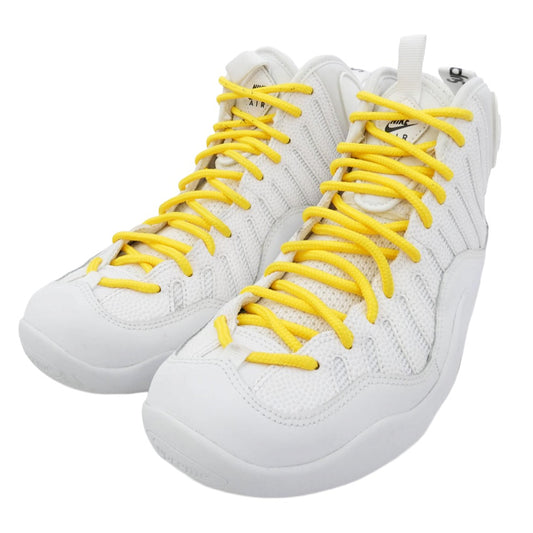 Supreme シュプリーム DX3292-100 × Nike Air Bakin White/Amarillo ナイキ エアベイキン ホワイト アマリロ スニーカー ホワイト系 24.5cm【中古】