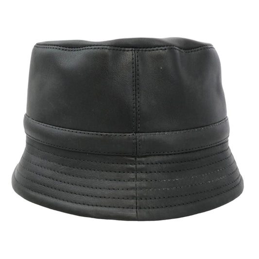 ブルーネルハットメイカース カウハイド レザー バケットハット 帽子 ブラック系 42【中古】