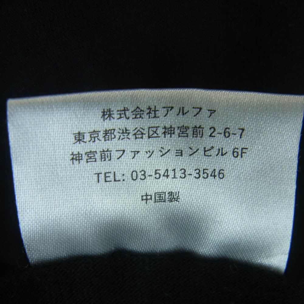 FreshService フレッシュサービス クルーネック コットン 半袖 Tシャツ 中国製 ブラック系 L【中古】
