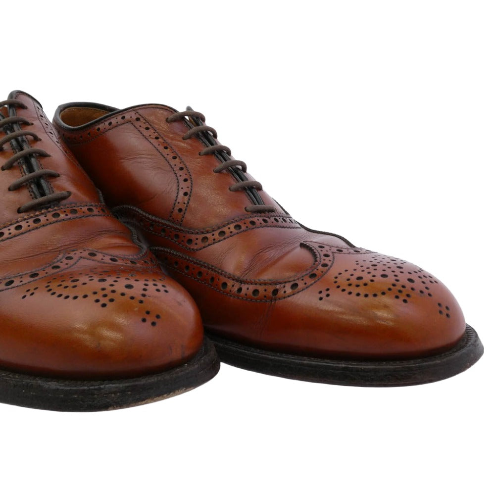 ALDEN オールデン 924 ウイングチップ レースアップ レザー シューズ ブラウン系 ブラック系 8.5【中古】