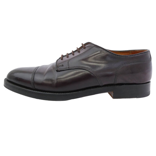 ALDEN オールデン 2160 コードバン レザー ストレートチップ キャップトゥ レースアップ レザー シューズ ダークブラウン系 ブラウン系 8.5【中古】