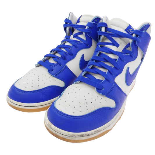 NIKE ナイキ FV6612-001 Dunk High Racer Blue ダンク ハイカット レーサーブルー スニーカー ホワイト系 ブルー系 28cm【中古】