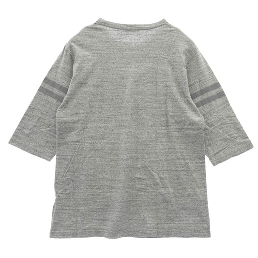 A BATHING APE アベイシングエイプ ロゴ 七分袖 カットソー グレー系 XXL【中古】