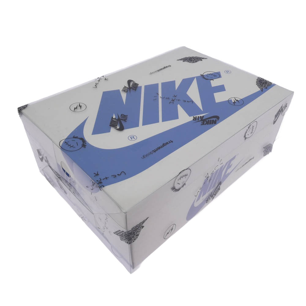 NIKE AIR JORDAN ナイキ ジョーダン DM7866-140 【フェイクバスターズ鑑定済】Travis Scott × fragment design Jordan 1 Low OG SP Military Blue トラヴィススコット × フラグメントデザイン エアジョーダン1 スニーカー ホワイト系 ブルー系 ブラック系 26cm【新古品】【未使用】【中古】