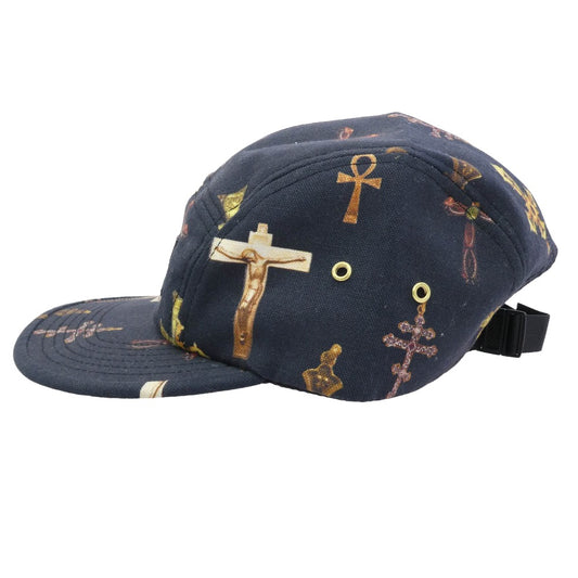 Supreme シュプリーム 13SS BOX LOGO Crosses Camp Cap ボックスロゴ クロス キャップ ダークネイビー系【中古】