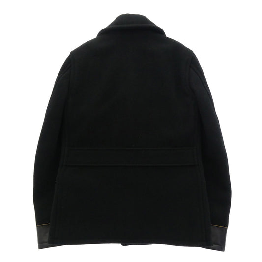 WACKO MARIA ワコマリア 12AW ショールカラー メルトン コート ジャケット ブラック系 S【中古】