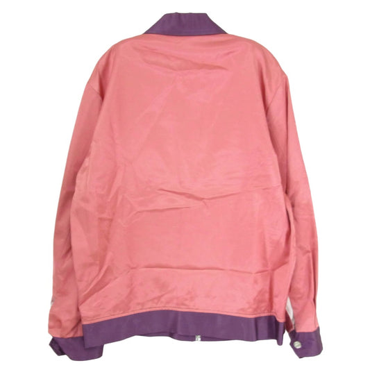 WACKO MARIA ワコマリア TWO-TONE 50'S JACKET レーヨン 2トーン ジップアップ ジャケット ブルゾン ピンク系 S【中古】