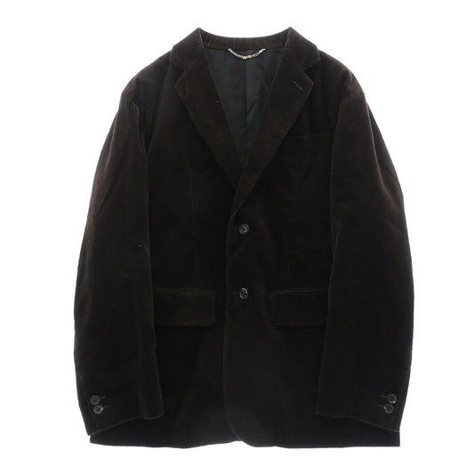 WACKO MARIA ワコマリア 20AW DUCA VISCONTI DI MODRONE社製 UNCONSTRUCTED JACKET / DOUBLE PLEATED CORDUROY TROUSERS コーデュロイ セットアップ ダークブラウン系 S【中古】