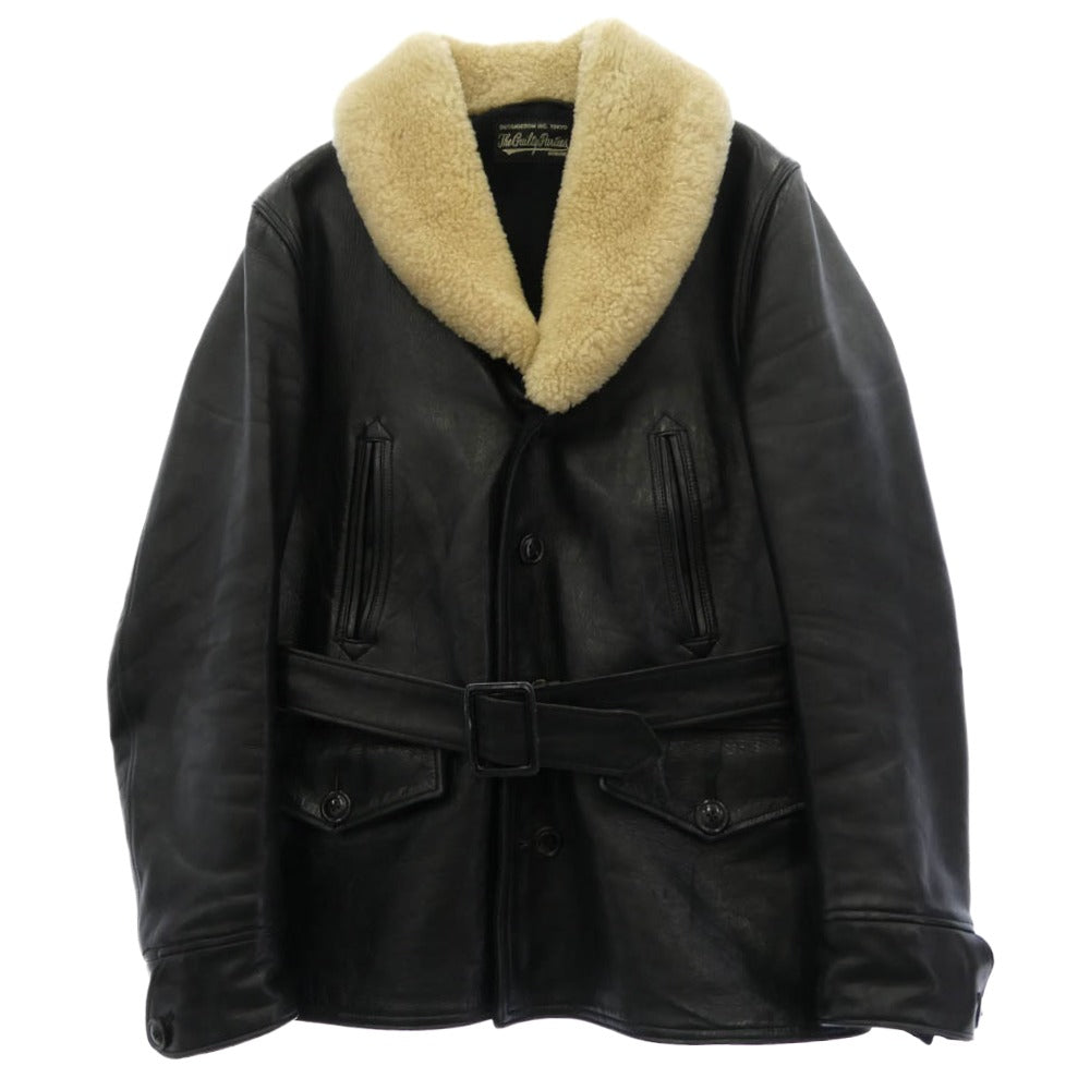 WACKO MARIA ワコマリア 12AW 12AW-LEA-17 襟ボア レザー カーコート ジャケット ブラック系【中古】 WACKO MARIA ワコマリア 12AW 12AW-LEA-17 襟ボア レザー カーコート