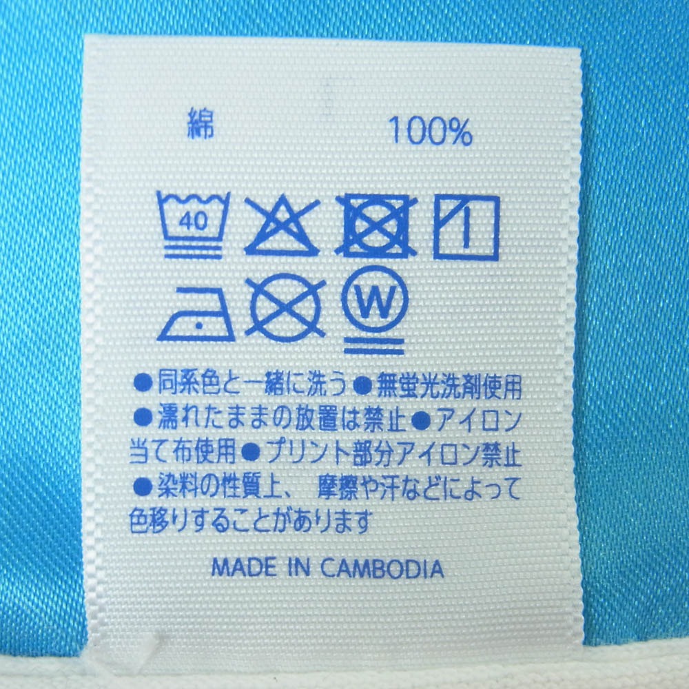 セクシーストーンズ プリント クルーネック 半袖 Tシャツ コットン カンボジア製 ホワイト系 L【中古】