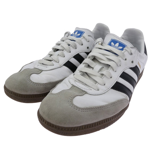 adidas アディダス B75806 Samba OG Cloud White Core Black Clear Granite サンバ クラウドホワイト コアブラック クリアグラナイト スニーカー ホワイト系 グレー系 ブラック系 ゴールド系 27.5cm【中古】