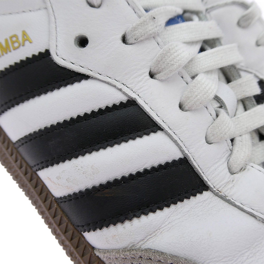 adidas アディダス B75806 Samba OG Cloud White Core Black Clear Granite サンバ クラウドホワイト コアブラック クリアグラナイト スニーカー ホワイト系 グレー系 ブラック系 ゴールド系 27.5cm【中古】