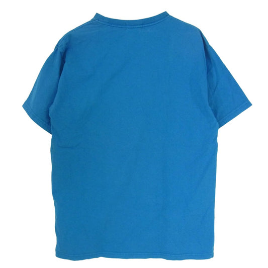 A BATHING APE アベイシングエイプ 猿 プリント 半袖 Tシャツ カットソー ブルー系 L【中古】