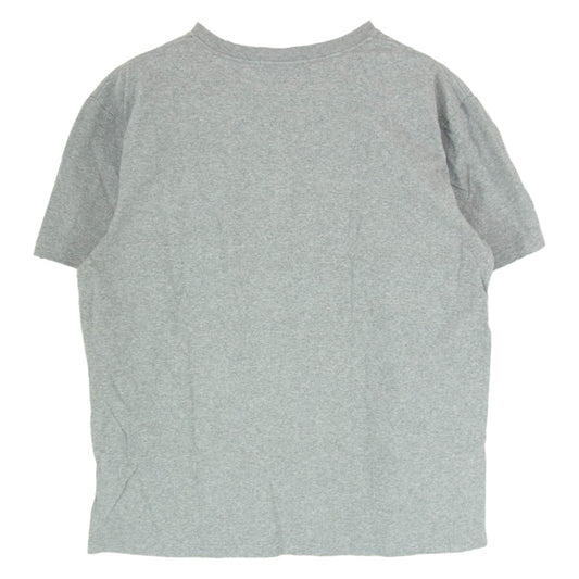 A BATHING APE アベイシングエイプ カモポケット BAPE ロゴプリント 半袖 Tシャツ カットソー グレー系 L【中古】