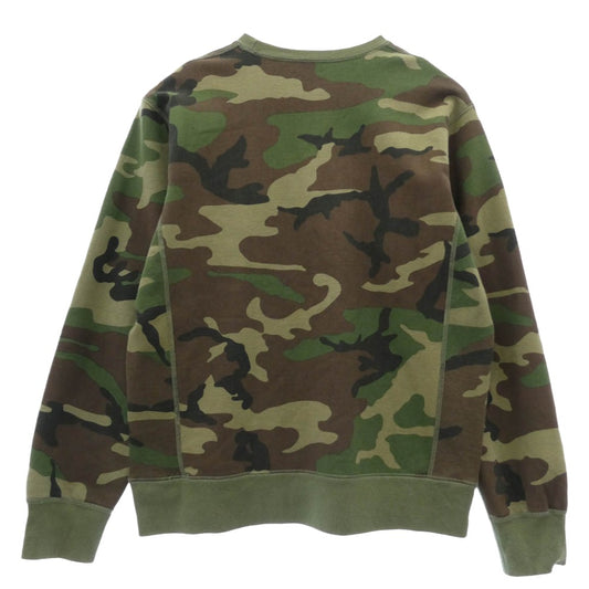 Supreme シュプリーム 15AW Box Logo Crewneck Woodland Camo ボックス ロゴ クルーネック ウッドランドカモ クルーネック スウェット カーキ系 マルチカラー系【中古】