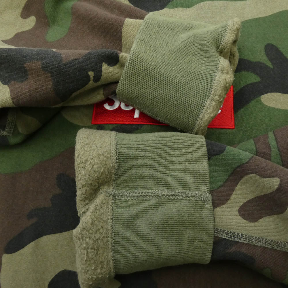 Supreme シュプリーム 15AW Box Logo Crewneck Woodland Camo ボックス ロゴ クルーネック ウッドランドカモ クルーネック スウェット カーキ系 マルチカラー系【中古】