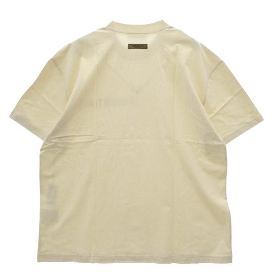 FEAR OF GOD フィアオブゴッド 22AW 125SU222000F ESSENTIALS embossed-logo cotton T-shirt Egg Shell エッセンシャルズ ロゴ コットン Tシャツ ベージュ系 XL【新古品】【未使用】【中古】