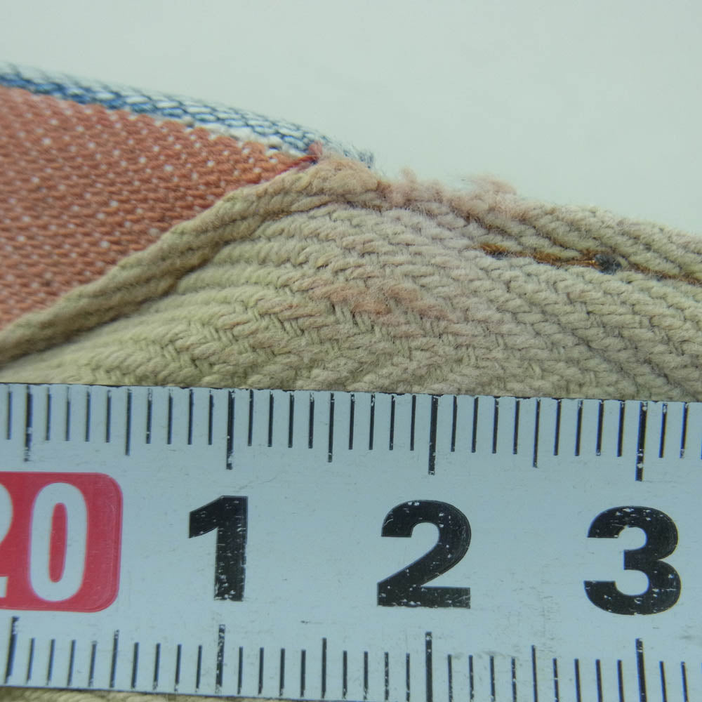 UES ウエス ストライプ ヒッコリー キャップ 帽子 インディゴブルー系 ホワイト系 L【中古】