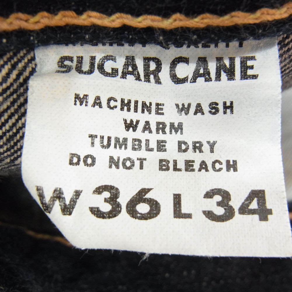 SUGAR CANE シュガーケーン 14oz. DENIM 1955Z MODEL デニム パンツ インディゴブルー系 36【中古】