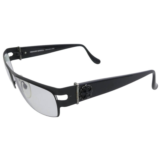 CHROME HEARTS クロムハーツ(原本無) FRUM サイドCHプラス 眼鏡 メガネ アイウェア フレーム:ブラック系 57□16-135【中古】