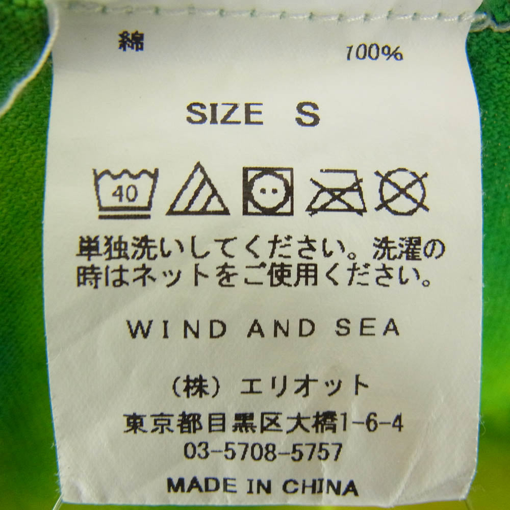 WIND AND SEA ウィンダンシー LONG SLEEVE CUT-SEWN TIEDYE タイダイ 長袖 Tシャツ カットソー マルチカラー系 S【中古】