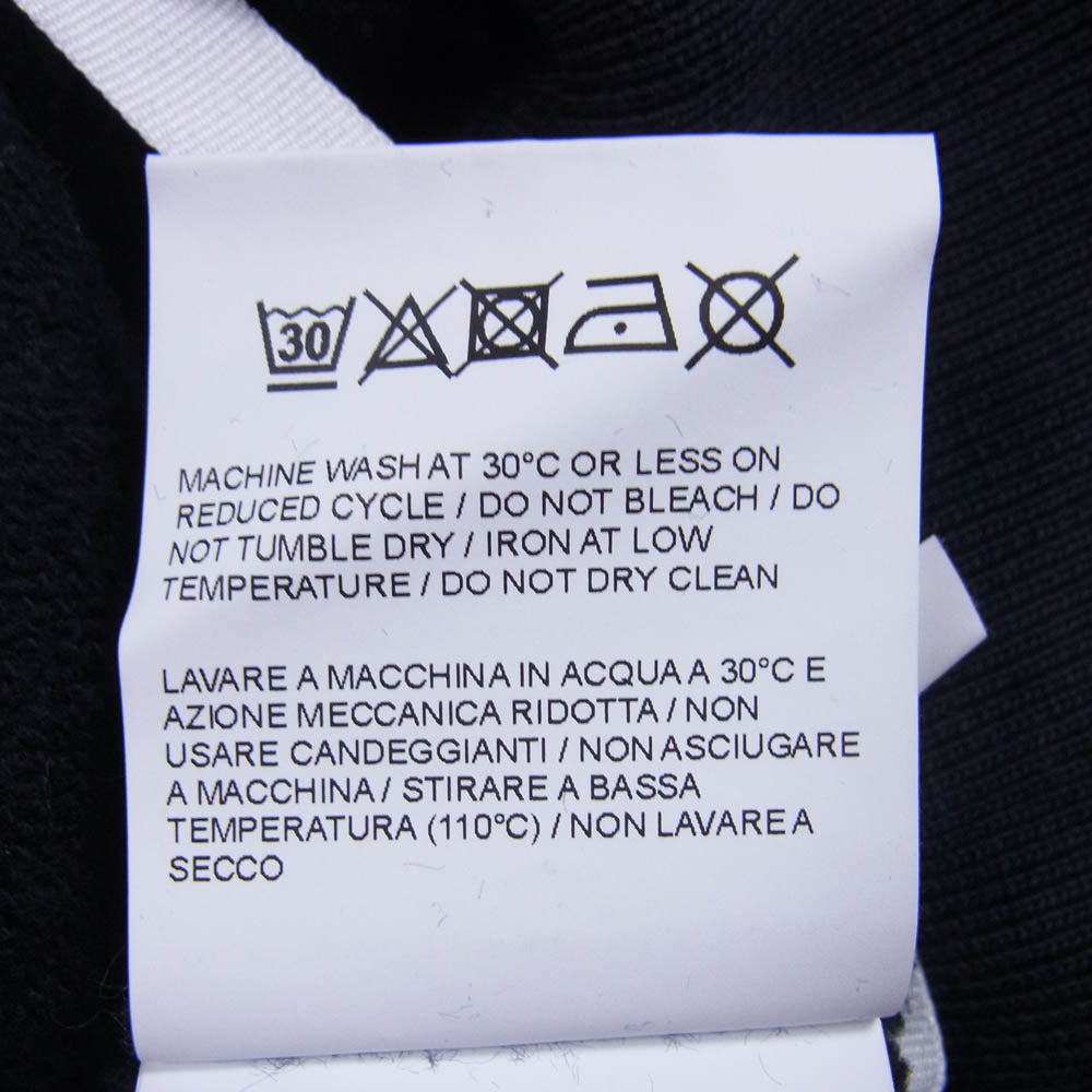 OFF-WHITE オフホワイト 20AW OMBB037F21FLE004 cut here logo over hoodie バックアロープリント オーバーサイズ プルオーバーパーカー ブラック系 L【中古】