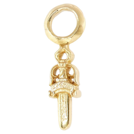 CHROME HEARTS クロムハーツ(原本有) 22K STACK DAGGER ダガー スタック チャーム ペンダントトップ ゴールド系【中古】