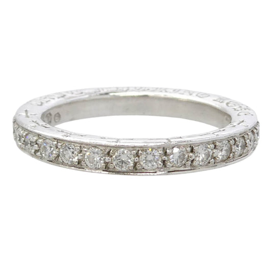 CHROME HEARTS クロムハーツ(原本無) 18KWG TFL ホワイトゴールド トゥルーファッキンラブ リング パヴェダイヤ シルバー系 16.5号【中古】