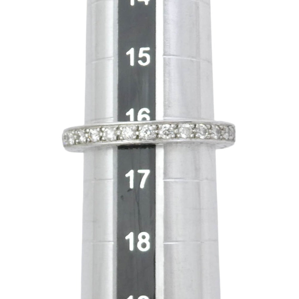 CHROME HEARTS クロムハーツ(原本無) 18KWG TFL ホワイトゴールド トゥルーファッキンラブ リング パヴェダイヤ シルバー系 16.5号【中古】