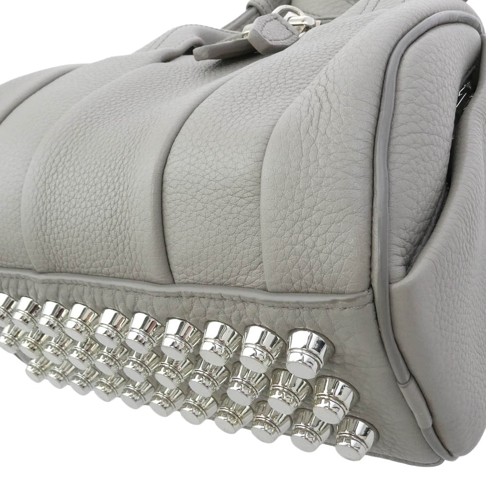 Alexander Wang アレキサンダーワン pebbled Lambskin bag 2WAY ラムスキン ショルダー バッグ グレー系【中古】