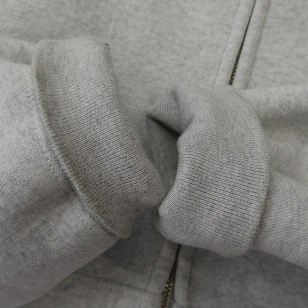 Supreme シュプリーム 25AW Faux Fur Zip Up Hooded Sweatshirt フェイクファー ロゴ刺繍 ジップパーカー 裏地ボア グレー系 M【中古】