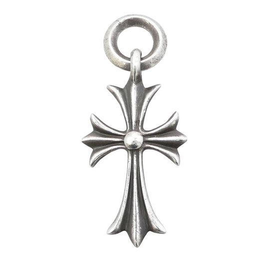 CHROME HEARTS クロムハーツ(原本無) TINY CH CROSS タイニー CHクロス チャーム ペンダントトップ シルバー系【中古】