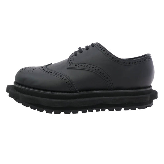 tao COMME des GARCONS タオ コムデギャルソン 25SS TO-K103 スカラップソール ステアスムース ウィングチップ シューズ ブラック系 シルバー系 24cm【中古】