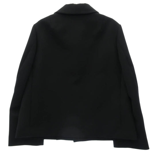 tao COMME des GARCONS タオ コムデギャルソン AD2023 TC-J101 ウールギャバジン 後染め 丸襟 ジャケット ブラック系 L【中古】