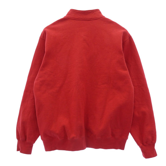 Supreme シュプリーム Small Box HalfZip Pullover スモールボックスロゴ ハーフジップ プルオーバー スウェット レッド系 M【中古】