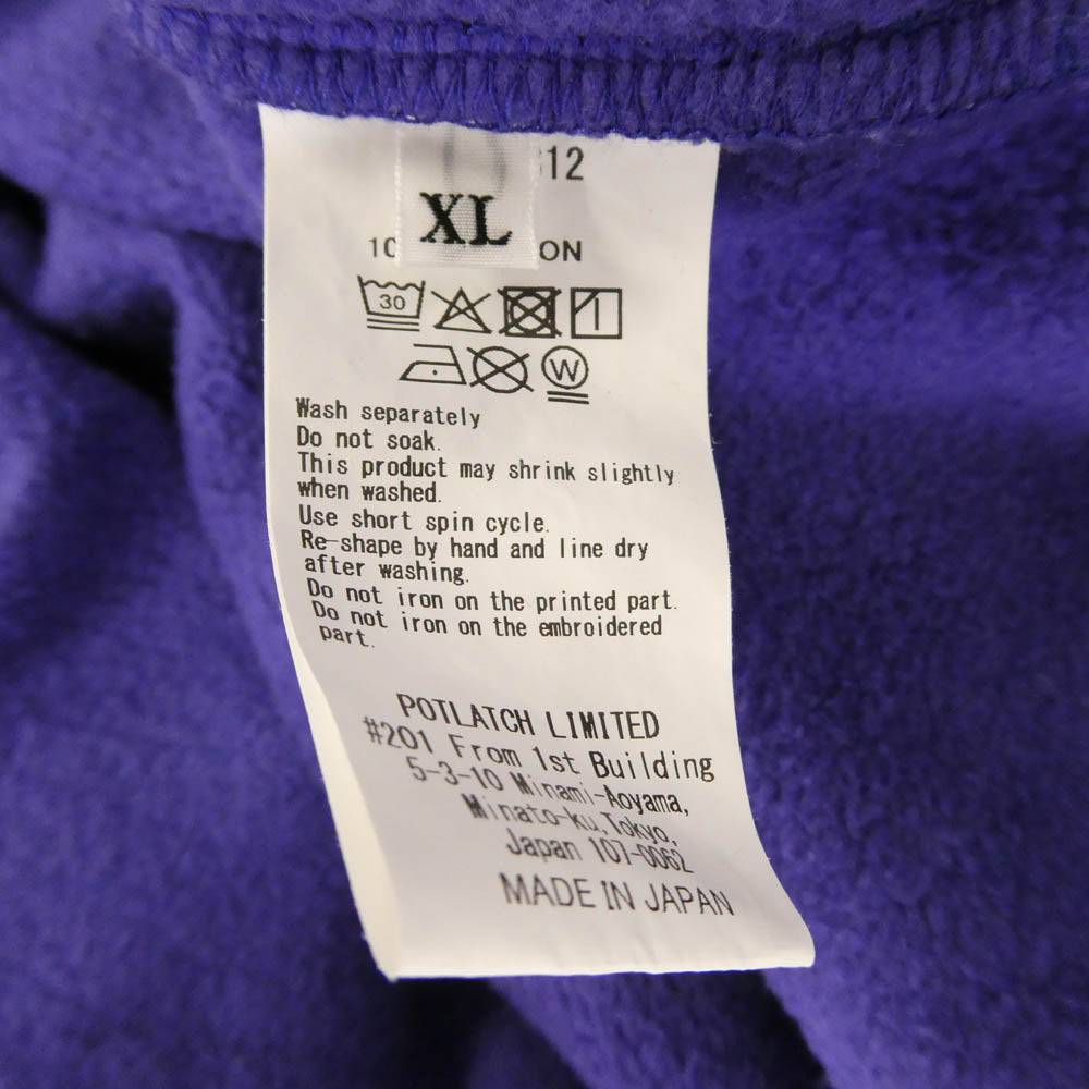 シーイー Solid Loose Crew Neck クルーネック スウェット パープル系 XL【美品】【中古】