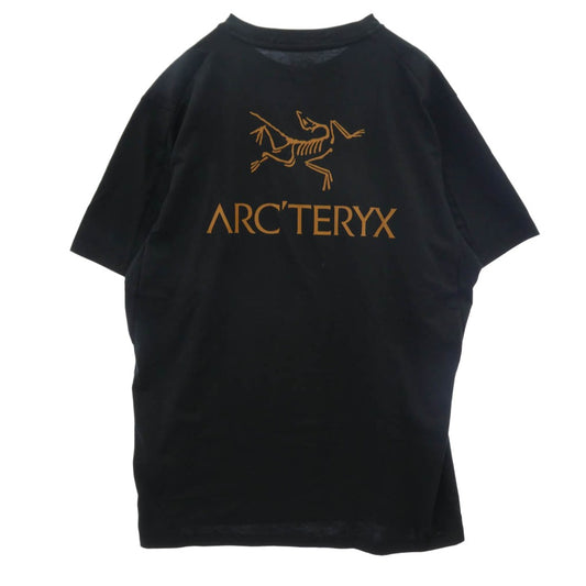 ARC'TERYX アークテリクス X000009535 Kragg SL Cotton Bird Word SS クラッグ SL コットン バード ワード ショートスリーブ Tシャツ ブラック系 L【美品】【中古】