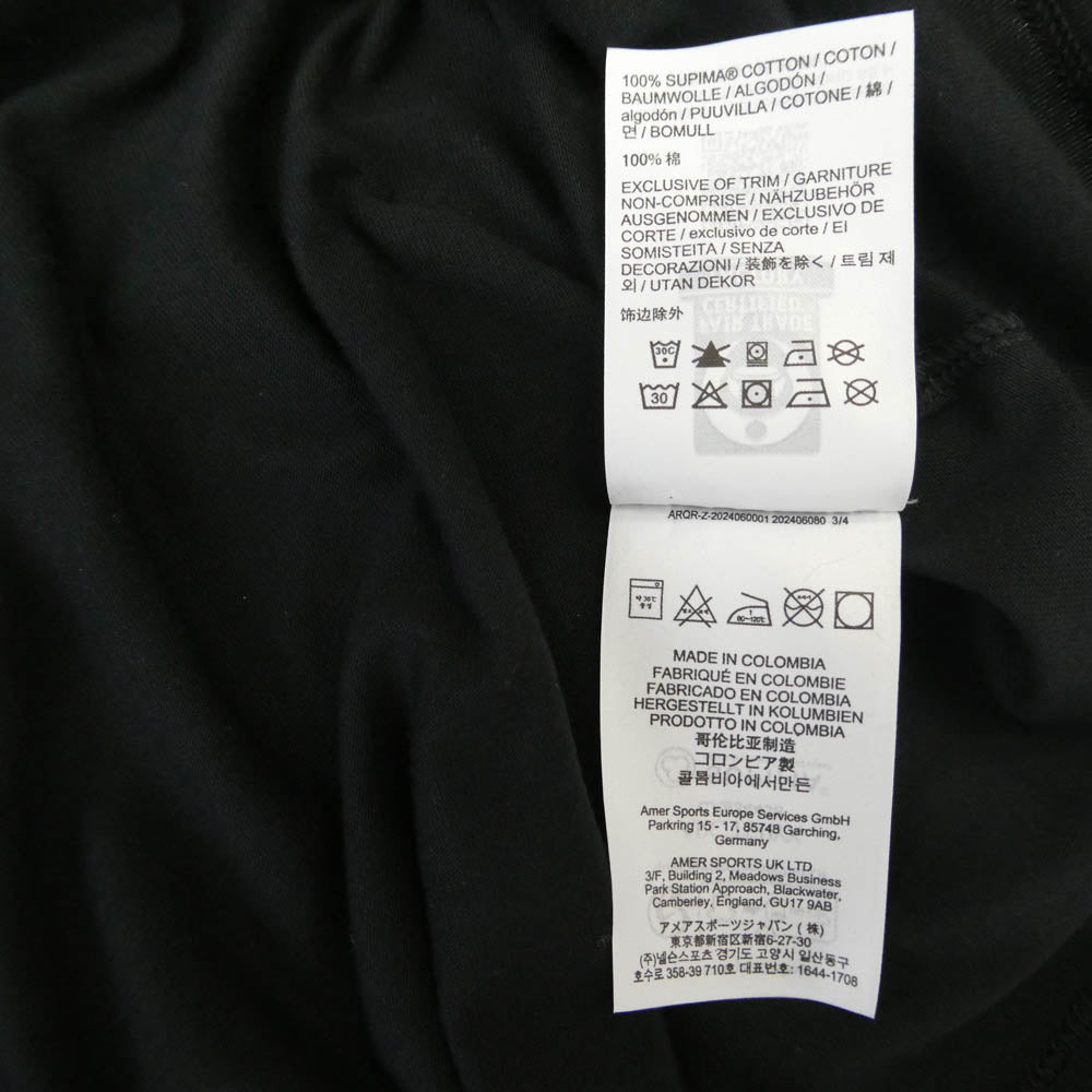 ARC'TERYX アークテリクス X000009535 Kragg SL Cotton Bird Word SS クラッグ SL コットン バード ワード ショートスリーブ Tシャツ ブラック系 L【美品】【中古】