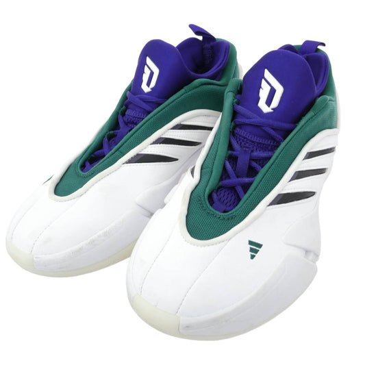 adidas アディダス IG6603 Dame 9 Low Trainers デイム トレーナー スニーカー マルチカラー系 ホワイト系 27.5cm【中古】