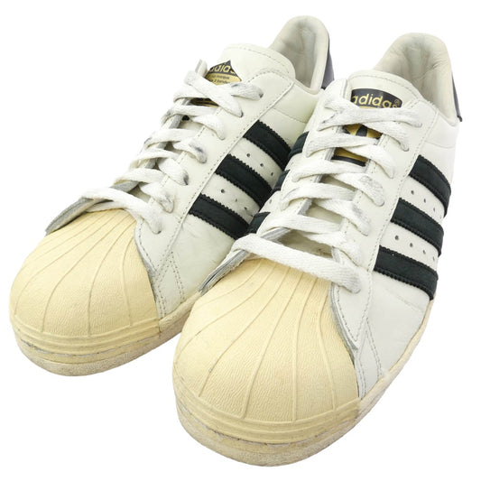 adidas アディダス B25963 SUPER STAR 80s VINTAGE DX スーパースター ヴィンテージデラックス スニーカー ホワイト系 ブラック系 28cm【中古】