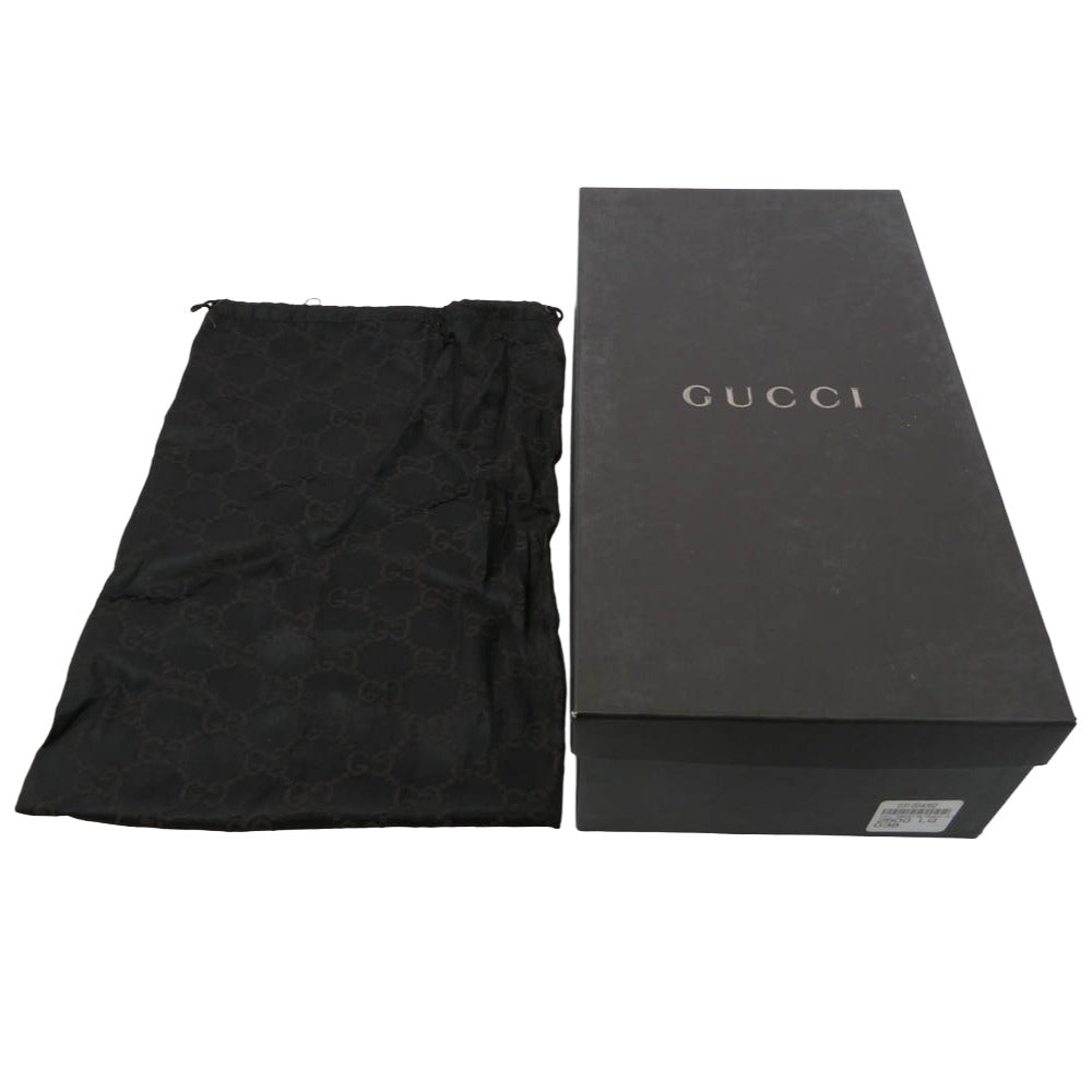 GUCCI グッチ GGキャンバス スクエアトゥ ヒール パンプス ブラウン系 ライトブラウン系 38【中古】