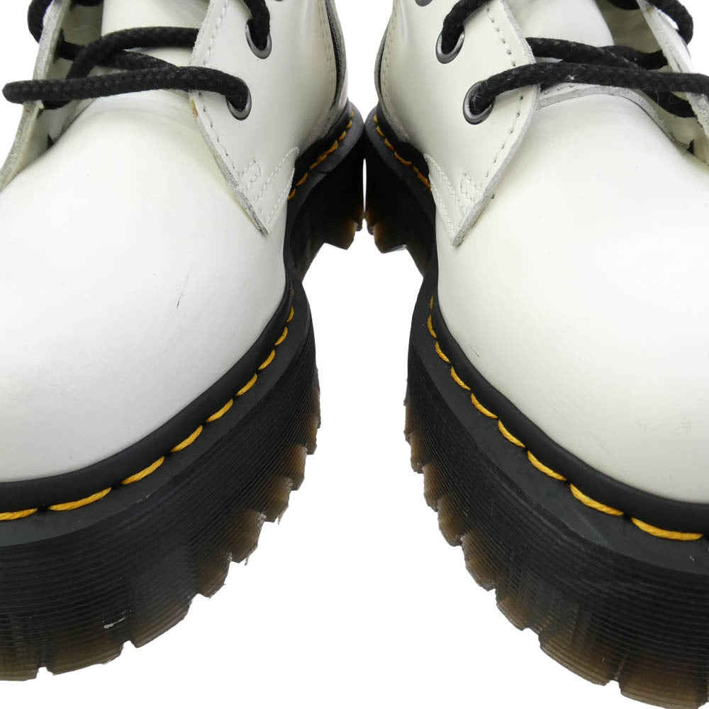 Dr.Martens ドクターマーチン GT11X JADON 3 ジェイドン 8ホール レザー レースアップ ブーツ ホワイト系 ブラック系 イエロー系 UK5【美品】【中古】