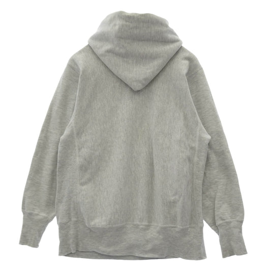 Supreme シュプリーム 90s reverse wave hoodie リバースウィーブ フーディー ロゴ パーカー ホワイト系 L【中古】
