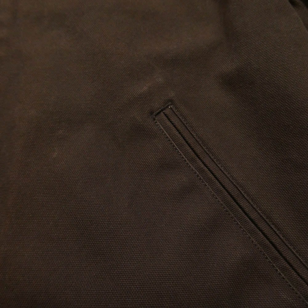 Carhartt カーハート 80418 DETROIT JACKET Blanket Lining 12ozディアボーンキャンバス デトロイト ジャケット ブランケットライニング タバコ ブラウン系 L【中古】